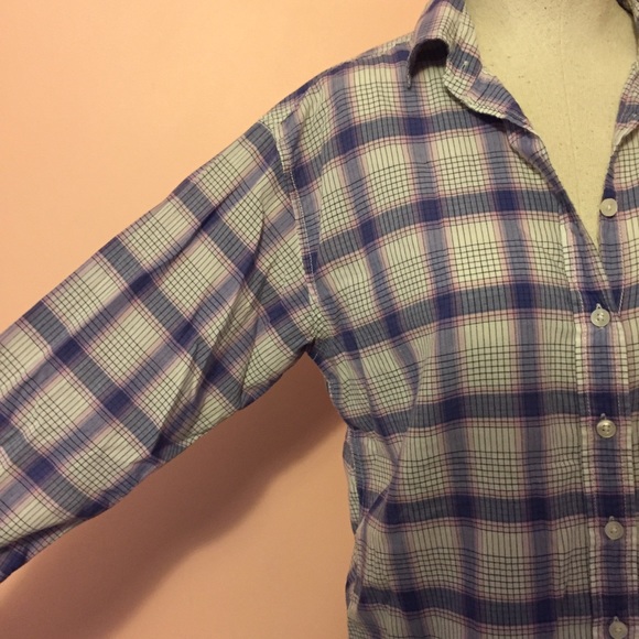 📦 MOVING SALE 🚛 AEO super soft plaid button down🔮 Sz Small - Picture 4 of 8